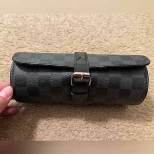 Louis Vuitton 3 Watch Case N41137 Damien Graphite